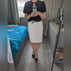 Ann Taylor midi knee length office pencil skirt